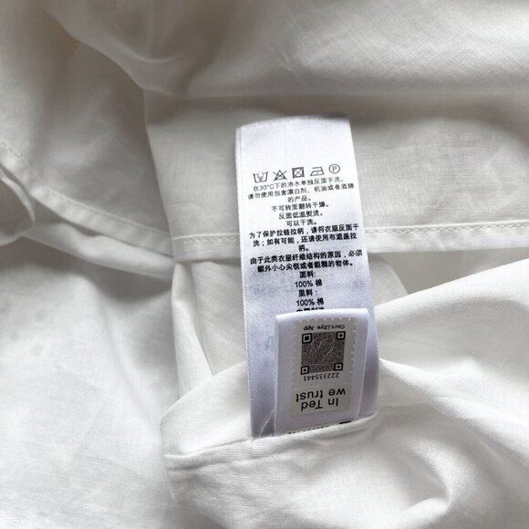 NWT TED BAKER JENAAY WHITE EYELET SHORT PUFF SLEEVE MAXI PEASANT DRESS - 5 (XL) - Picture 16 of 16